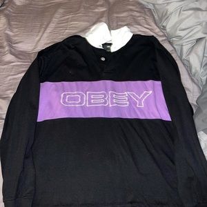 OBEY Purple Block Polo